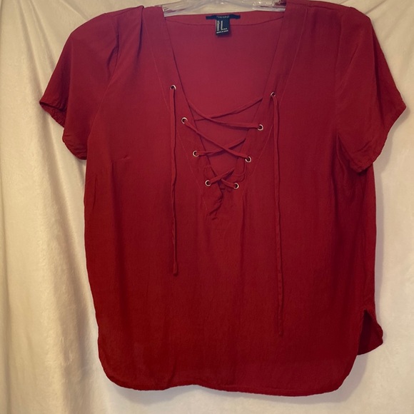 Women's Forecer 21 Short Sleeve Blouse - Picture 1 of 3